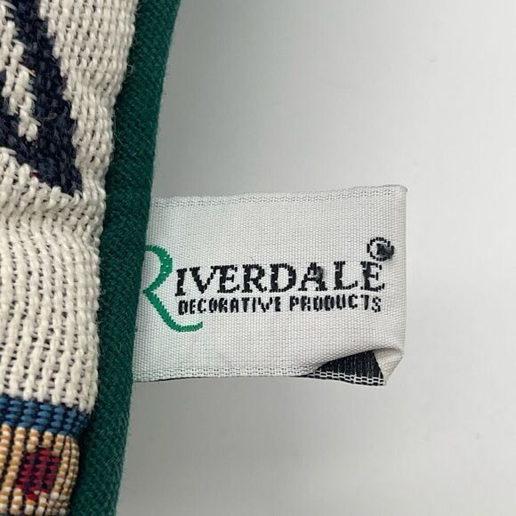 Santa Claus Train Pillow Riverdale Decorative Holiday Throw Multicolor Christmas - Picture 4 of 9